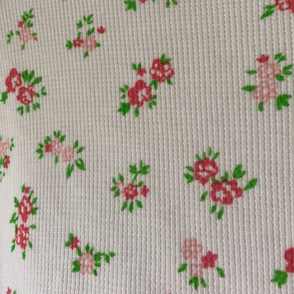 🌸ASOS Floral White Ribbed Long Sleeve - Picture 3 of 5